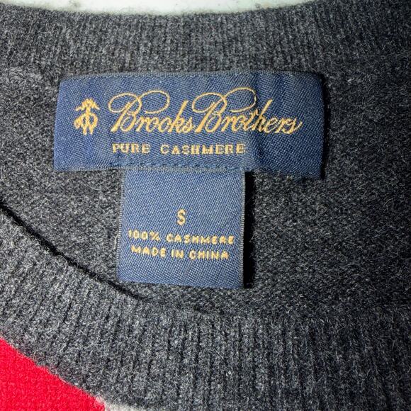 Brooks Brothers 100% Cashmere Womens Size Small Short Sleeve Argyle Sweater - Picture 3 of 7